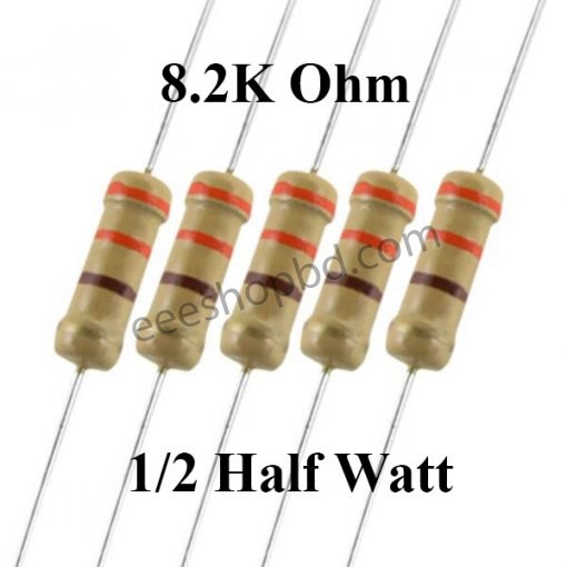 8.2K Ohm 1/2 Watt Resistor - EEEShopBD https://www.eeeshopbd.com